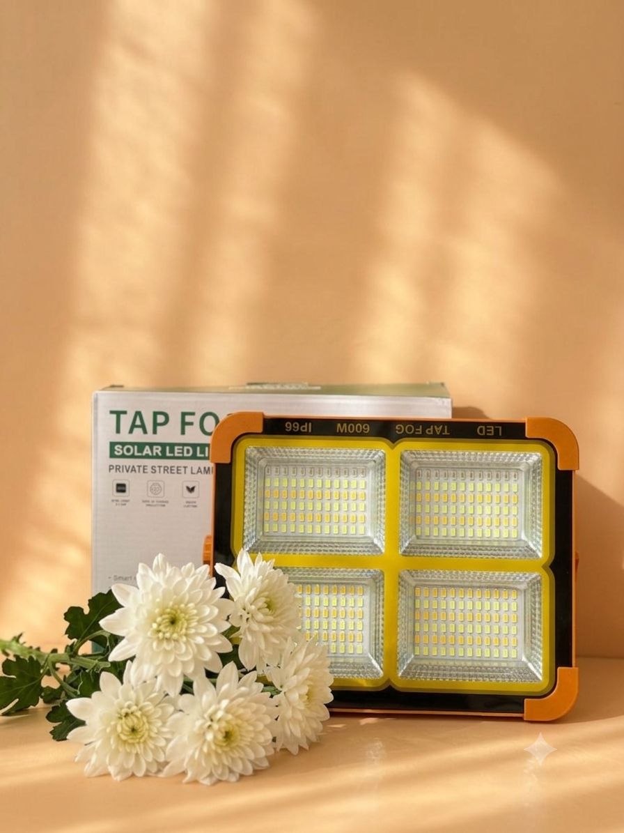 چراغ خورشیدی سولار Solar LED Light اورجینال | 4 باتری 288 لامپ ضدآب