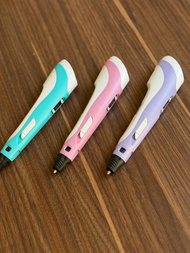 قلم طراحی سه بعدی 3D PEN-2 اورجینال | نمایشگر دار با تنظیم سرعت و فیلامنت PLA و