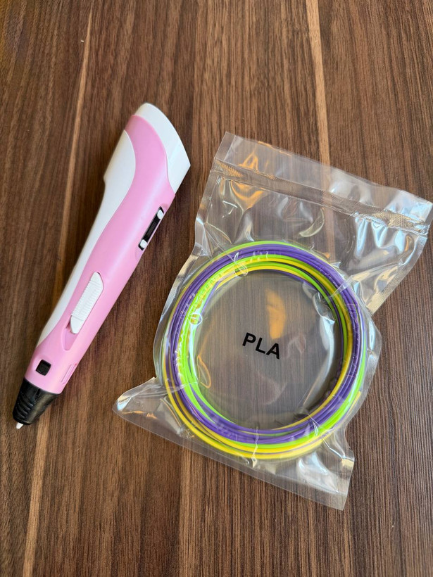 قلم طراحی سه بعدی 3D PEN-2 اورجینال | نمایشگر دار با تنظیم سرعت و فیلامنت PLA و