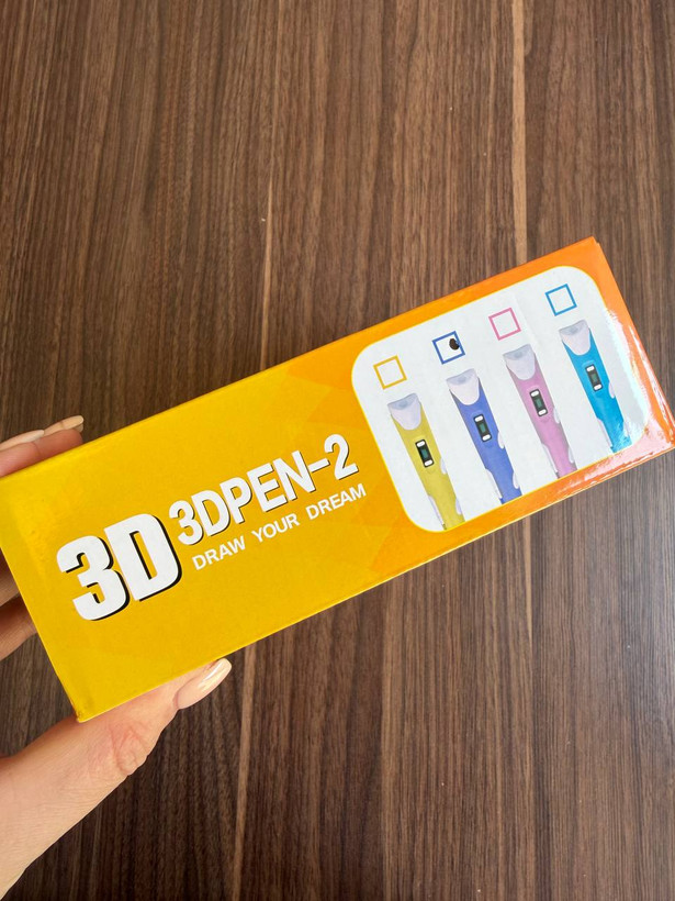 قلم طراحی سه بعدی 3D PEN-2 اورجینال | نمایشگر دار با تنظیم سرعت و فیلامنت PLA و